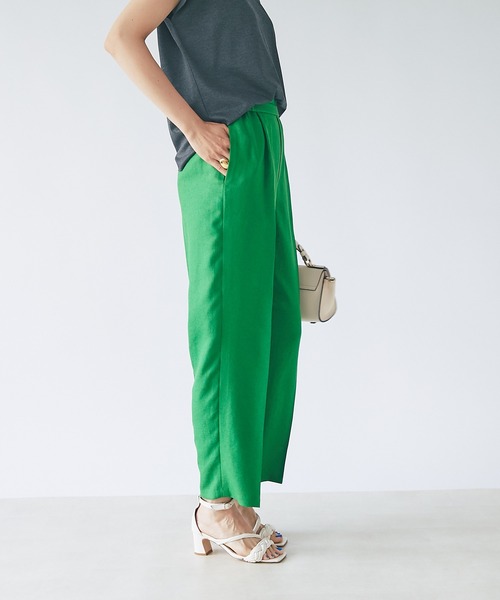 RIVE DROITE（リヴドロワ）の「リネンライクタックパンツ（その他パンツ・レディース・ブラック/ベージュ/グリーン・36/38）」の5枚目の写真