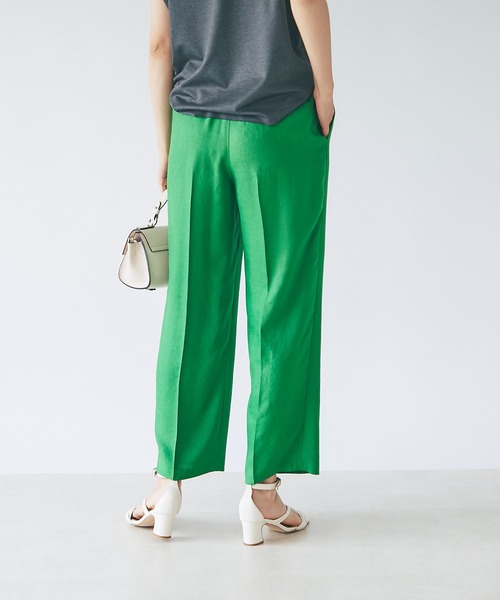 RIVE DROITE（リヴドロワ）の「リネンライクタックパンツ（その他パンツ・レディース・ブラック/ベージュ/グリーン・36/38）」の6枚目の写真