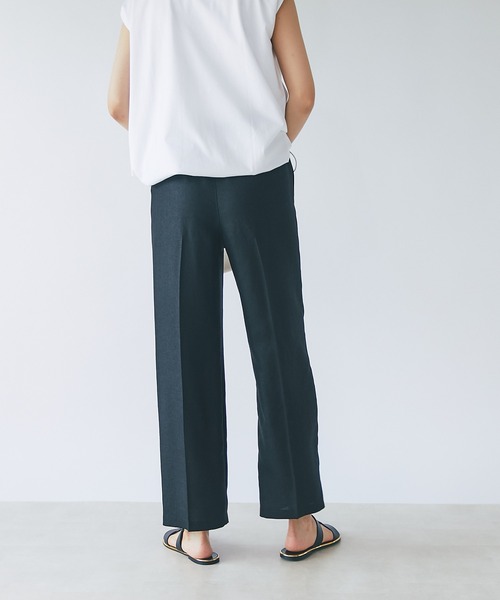 RIVE DROITE（リヴドロワ）の「リネンライクタックパンツ（その他パンツ・レディース・ブラック/ベージュ/グリーン・36/38）」の9枚目の写真