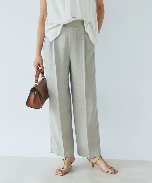 RIVE DROITE（リヴドロワ）の「リネンライクタックパンツ（その他パンツ・レディース・ブラック/ベージュ/グリーン・36/38）」の16枚目の写真