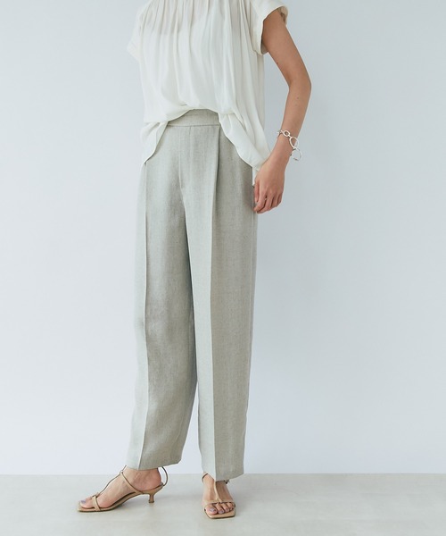 RIVE DROITE（リヴドロワ）の「リネンライクタックパンツ（その他パンツ・レディース・ブラック/ベージュ/グリーン・36/38）」の17枚目の写真