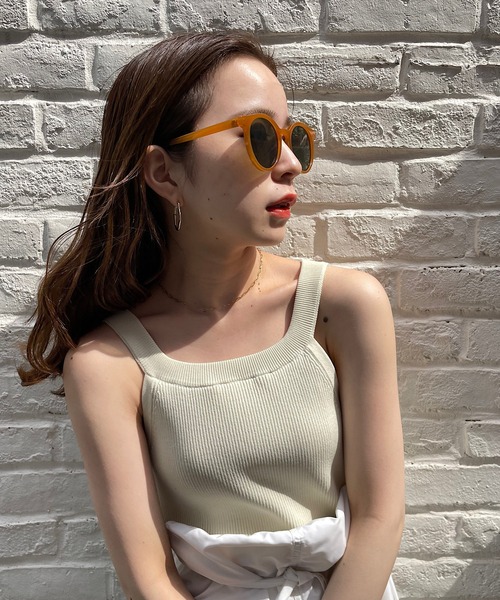 Chico（チコ）の「ボストンフレームサングラス（サングラス・レディース・ベージュ/ブラウン/ブラウン系その他/キャメル・FREE）」の11枚目の写真