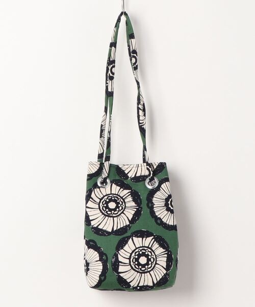 PARKS TOKYO SELECT（パークストウキョウセレクト）の「【丸山工房】北欧柄 きんちゃくショルダーバック（ショルダーバッグ・レディース・ブラック系その他/グリーン系その他・FREE）」の2枚目の写真