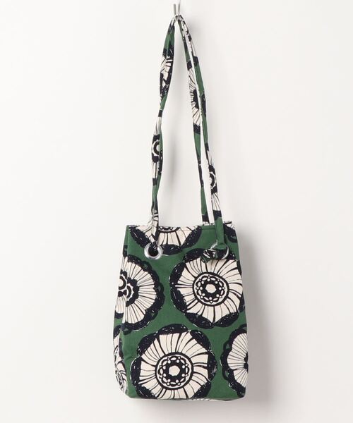 PARKS TOKYO SELECT（パークストウキョウセレクト）の「【丸山工房】北欧柄 きんちゃくショルダーバック（ショルダーバッグ・レディース・ブラック系その他/グリーン系その他・FREE）」の3枚目の写真