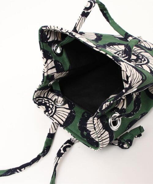 PARKS TOKYO SELECT（パークストウキョウセレクト）の「【丸山工房】北欧柄 きんちゃくショルダーバック（ショルダーバッグ・レディース・ブラック系その他/グリーン系その他・FREE）」の5枚目の写真
