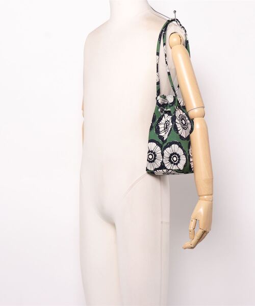 PARKS TOKYO SELECT（パークストウキョウセレクト）の「【丸山工房】北欧柄 きんちゃくショルダーバック（ショルダーバッグ・レディース・ブラック系その他/グリーン系その他・FREE）」の6枚目の写真