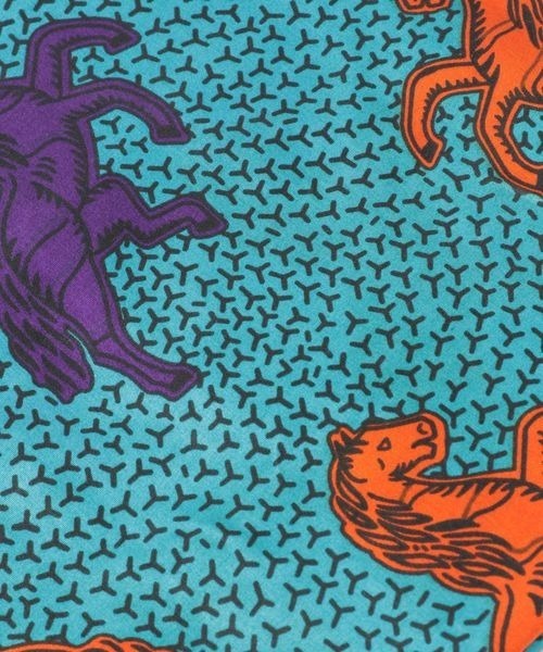 LOWRYS FARM（ローリーズファーム）の「バティックガラマルシェＢＡＧ　275948（ハンドバッグ・レディース・ブルー/ピンク・FREE）」の7枚目の写真