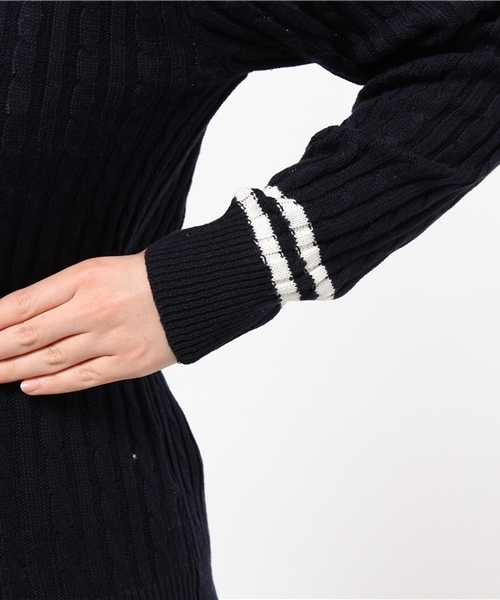 earth music&ecology（アースミュージックアンドエコロジー）の「チルデンニットプルオーバー（ニット/セーター・レディース・オフホワイト/LT.Gray/ネイビー/グリーン・SMALL/MEDIUM）」の9枚目の写真