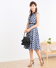 コインドット プリント ワンピース Prima Scherrer