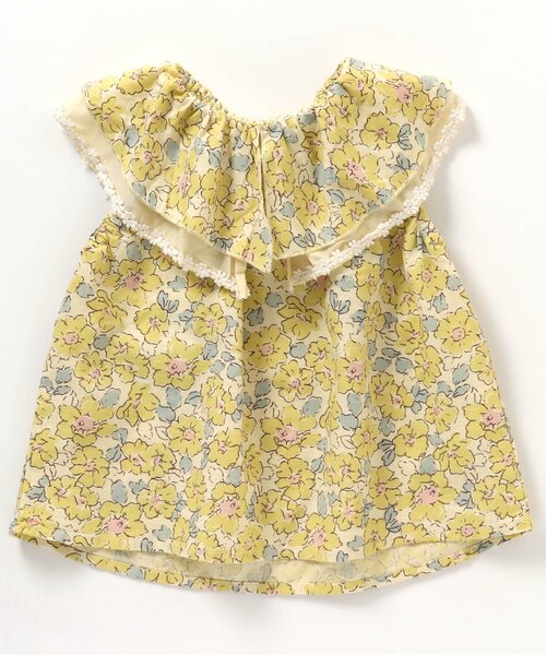 apres les cours（アプレレクール）の「ボタニカルチュニック（チュニック・キッズ・サックスブルー/イエロー・120/140/80/130/110/100/90）」の6枚目の写真