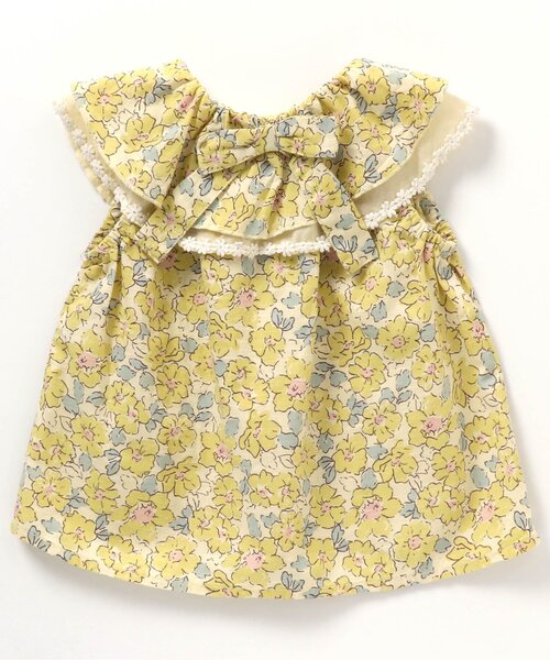 apres les cours（アプレレクール）の「ボタニカルチュニック（チュニック・キッズ・サックスブルー/イエロー・120/140/80/130/110/100/90）」の8枚目の写真