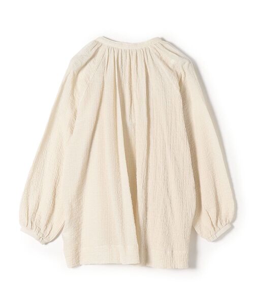 SHIPS Days（シップスデイズ）の「SHIPS Days: 綿ガーゼ カフタン ギャザーブラウス（シャツ/ブラウス・レディース・オフホワイト/ブラック/ベージュ・ONE SIZE）」の11枚目の写真