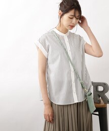 DRESKIP | 配色パール調ボタンブラウス(シャツ/ブラウス)