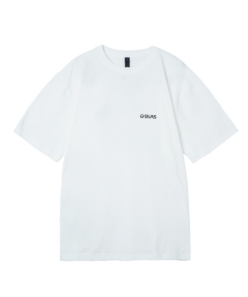 SILAS（サイラス）の「S/S SAUNA PRINT TEE GET FIT　サイラスサウナプリントTシャツゲットフィット　グラフィック　ロゴ（Tシャツ/カットソー・メンズ・ライトブルー/ホワイト/ブラック・LARGE/MEDIUM/X-LARGE）」の4枚目の写真