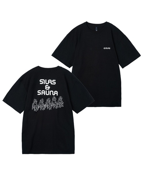 SILAS（サイラス）の「S/S SAUNA PRINT TEE GET FIT　サイラスサウナプリントTシャツゲットフィット　グラフィック　ロゴ（Tシャツ/カットソー・メンズ・ライトブルー/ホワイト/ブラック・LARGE/MEDIUM/X-LARGE）」の11枚目の写真