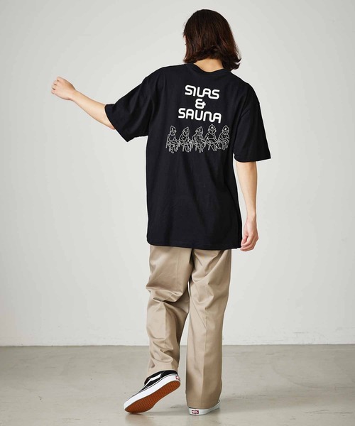 SILAS（サイラス）の「S/S SAUNA PRINT TEE GET FIT　サイラスサウナプリントTシャツゲットフィット　グラフィック　ロゴ（Tシャツ/カットソー・メンズ・ライトブルー/ホワイト/ブラック・LARGE/MEDIUM/X-LARGE）」の14枚目の写真