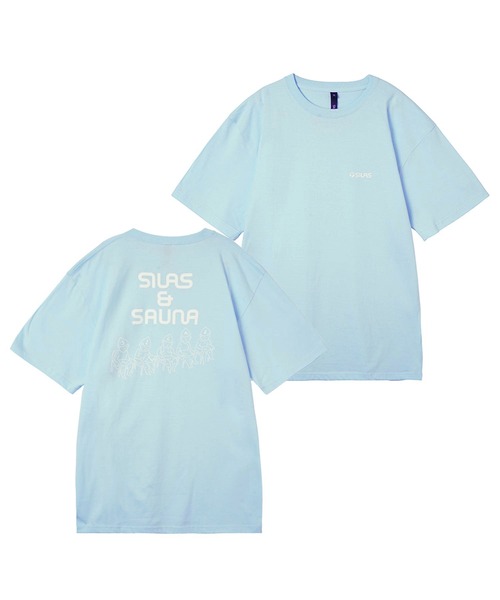 SILAS（サイラス）の「S/S SAUNA PRINT TEE GET FIT　サイラスサウナプリントTシャツゲットフィット　グラフィック　ロゴ（Tシャツ/カットソー・メンズ・ライトブルー/ホワイト/ブラック・LARGE/MEDIUM/X-LARGE）」の20枚目の写真