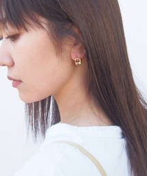 【日本製】メタルプレートピアス 両耳用