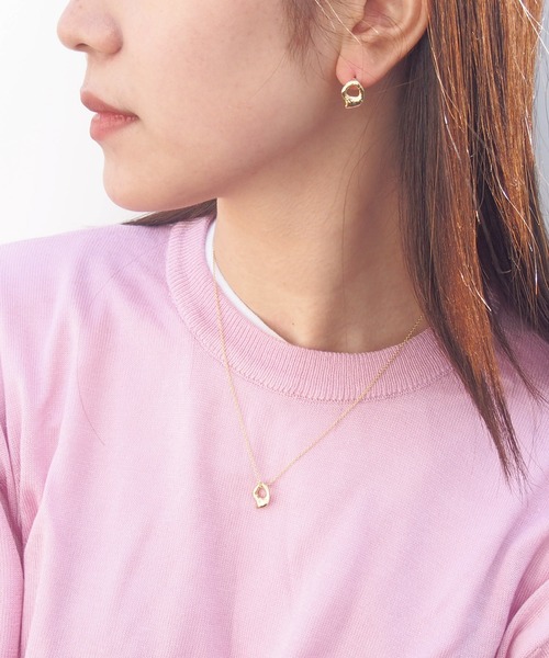 mille blanc(ミルブラン)の「【日本製】メタルプレートピアス 両耳用(ピアス(両耳用)・レディース・シルバー系その他/シルバー/ゴールド/ゴールド系その他/シルバー系その他2・FREE)」の9枚目の写真