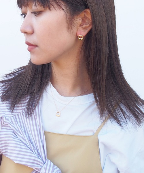 mille blanc(ミルブラン)の「【日本製】メタルプレートピアス 両耳用(ピアス(両耳用)・レディース・シルバー系その他/シルバー/ゴールド/ゴールド系その他/シルバー系その他2・FREE)」の15枚目の写真