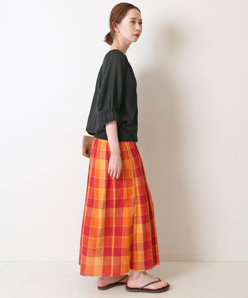 yellow様 美品 SLOBE IENA チェック ロングプリーツスカート SLOBE IENA（スカート）のフリマアイテム一覧
