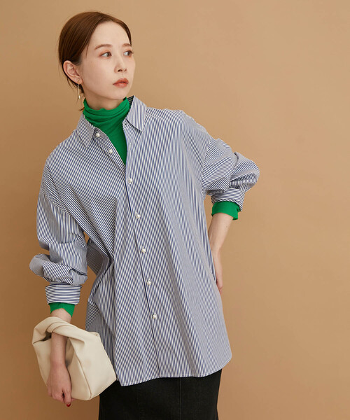 ROPE' PICNIC（ロペピクニック）の「【WEB限定カラー:チャコール,オレンジ】シアーカットタートル（Tシャツ/カットソー・レディース・チャコールグレー/ブラック/オレンジ/グリーン/グリーン系その他/キナリ/イエロー系その他4・38）」の12枚目の写真