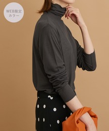 ROPE' PICNIC | 【WEB限定カラー:チャコール,オレンジ】シアーカットタートル(Tシャツ/カットソー)