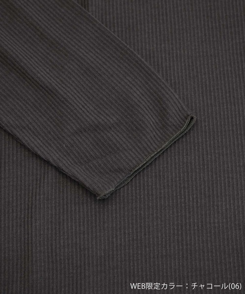 ROPE' PICNIC(ロペピクニック)の「【WEB限定カラー:チャコール,オレンジ】シアーカットタートル(Tシャツ/カットソー・レディース・チャコールグレー/ブラック/オレンジ/グリーン/グリーン系その他/キナリ/イエロー系その他4・38)」の13枚目の写真