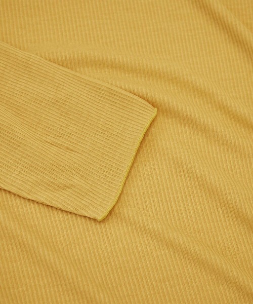ROPE' PICNIC(ロペピクニック)の「【WEB限定カラー:チャコール,オレンジ】シアーカットタートル(Tシャツ/カットソー・レディース・チャコールグレー/ブラック/オレンジ/グリーン/グリーン系その他/キナリ/イエロー系その他4・38)」の11枚目の写真