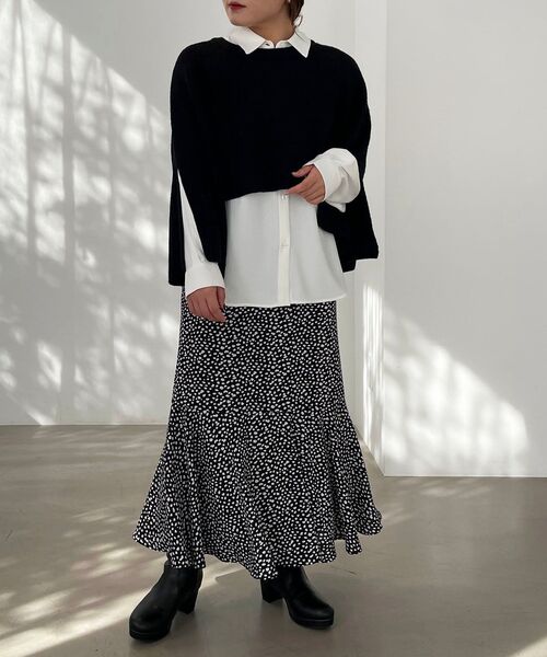 MAJESTIC LEGON（マジェスティックレゴン）の「フカフカストレッチブーツ（ブーツ・レディース・ブラック/アイボリー・SMALL/MEDIUM/LARGE/X-LARGE）」の10枚目の写真