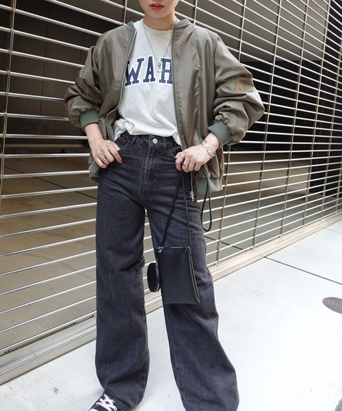 CORNERS（コーナーズ）の「カラーデニムワイドパンツ（デニムパンツ・レディース・ライトブルー/ブラック/グレー/ブルー/グリーン/ベージュ系その他/ロイヤルブルー・M）」の12枚目の写真