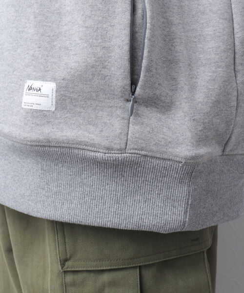 NANGA(ナンガ)の「【NANGA/ナンガ】別注ECO HYBRID SWEAT HOODIE スウェット パーカー(パーカー・メンズ・ネイビー/グレー/キャメル・M/L)」の11枚目の写真