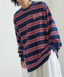 PAGEBOYLIM/ワッペンボーダーロンT