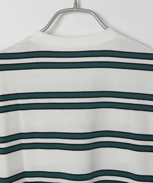 PBLIM（ページボーイリム）の「PAGEBOYLIM/ワッペンボーダーロンT（Tシャツ/カットソー・レディース・ホワイト系その他/ベージュ系その他/ネイビー系・MEDIUM/LARGE）」の19枚目の写真