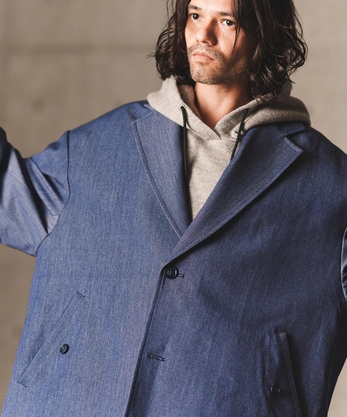 GLIMCLAP（グリムクラップ）の「mj8719-Cocoon silhouette jacket ジャケット（テーラードジャケット・メンズ・ブラック/ネイビー/グレー系その他・S/M/L）」の14枚目の写真