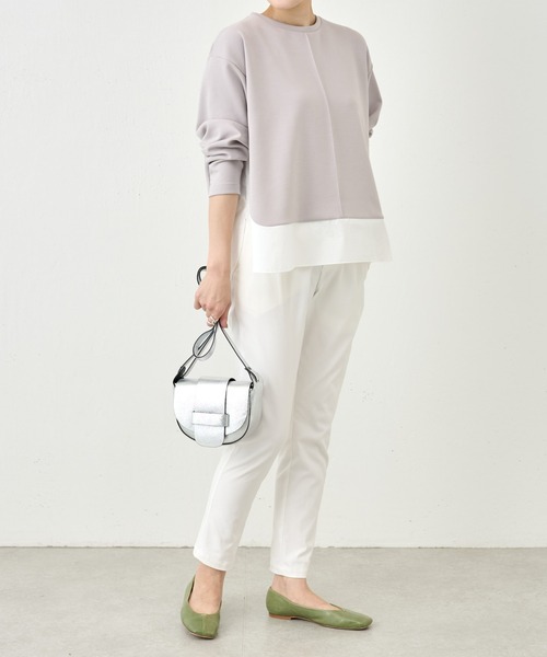 BEARDSLEY（ビアズリー）の「【NEWカラー入荷・先行販売】本革なのに軽量・イタリア製老舗メーカーのHERNAN フラップデザインBAG（ショルダーバッグ・レディース・ベージュ/ブラウン/シルバー/オフホワイト/グリーン・FREE）」の16枚目の写真