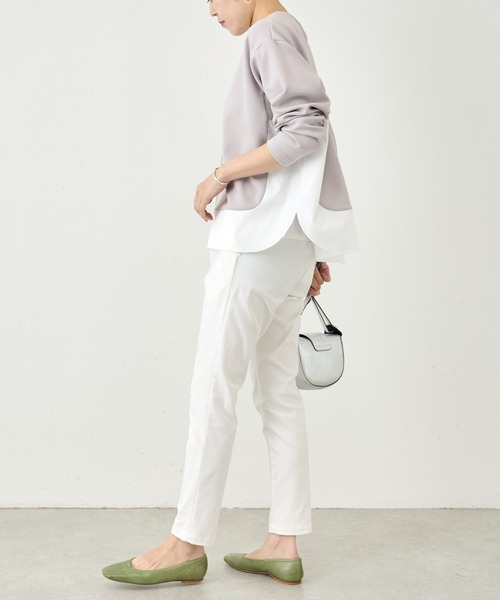 BEARDSLEY（ビアズリー）の「【NEWカラー入荷・先行販売】本革なのに軽量・イタリア製老舗メーカーのHERNAN フラップデザインBAG（ショルダーバッグ・レディース・ベージュ/ブラウン/シルバー/オフホワイト/グリーン・FREE）」の7枚目の写真