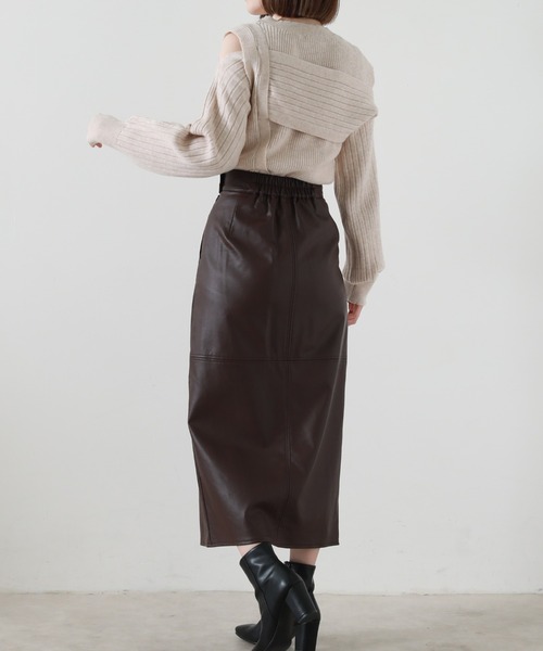 Cheek（チーク）の「肩開きデザインニットプルオーバー（ニット/セーター・レディース・アイボリー/ブルー/オレンジ・MEDIUM）」の8枚目の写真