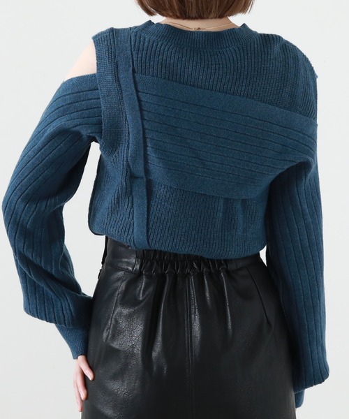 Cheek（チーク）の「肩開きデザインニットプルオーバー（ニット/セーター・レディース・アイボリー/ブルー/オレンジ・MEDIUM）」の15枚目の写真