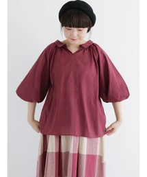 Samansa Mos2 | 前後2WAYバルーンスリーブブラウス(シャツ/ブラウス)