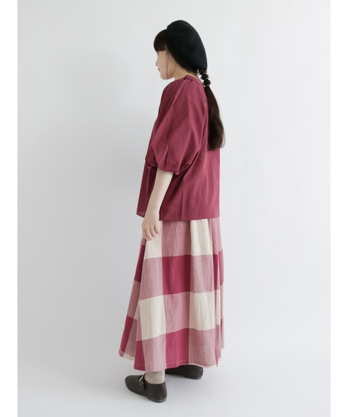 Samansa Mos2(サマンサ モスモス)の「前後2WAYバルーンスリーブブラウス(シャツ/ブラウス・レディース・ブラック/オレンジ/ボルドー/キナリ・フリ-)」の17枚目の写真