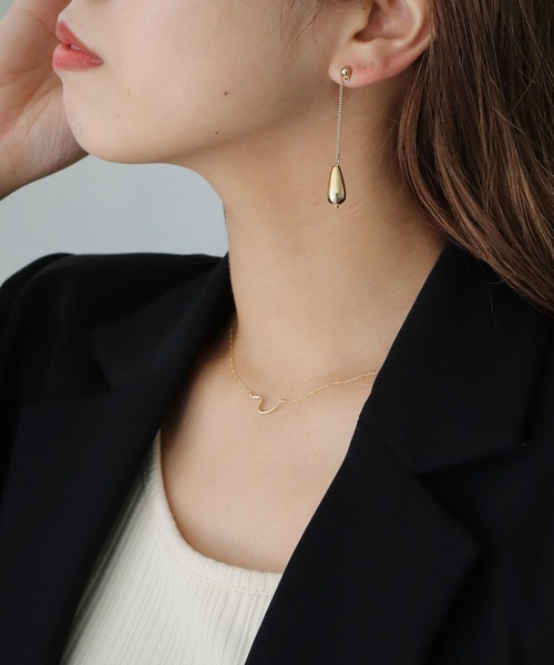 cheriella（シェリエラ）の「【cheriella】ドロップロングピアス（ピアス（両耳用）・レディース・ゴールド・FREE）」の6枚目の写真