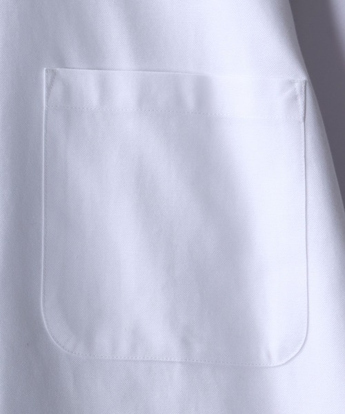 SITRY(シトリー)の「Oversize Drop shoulder oxford fabric BD shirt/オーバーサイズ ドロップショルダー オックスフォード BD シャツ(シャツ/ブラウス・メンズ・ホワイト/ブラック/サックスブルー/イエロー/ネイビー/グレー・M/L/XL)」の8枚目の写真