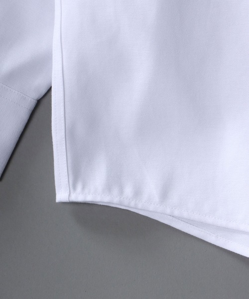 SITRY(シトリー)の「Oversize Drop shoulder oxford fabric BD shirt/オーバーサイズ ドロップショルダー オックスフォード BD シャツ(シャツ/ブラウス・メンズ・ホワイト/ブラック/サックスブルー/イエロー/ネイビー/グレー・M/L/XL)」の9枚目の写真