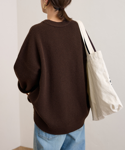 FRAMeWORK（フレームワーク）の「両畦プルオーバー（ニット