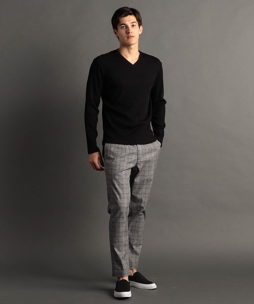 MONSIEUR NICOLE（ムッシュニコル）の「ブライトテレコ Vネックカットソー（Tシャツ/カットソー・メンズ・ホワイト/ライトグレー/ブラック/ブルー・MEDIUM/LARGE/X-LARGE）」の15枚目の写真