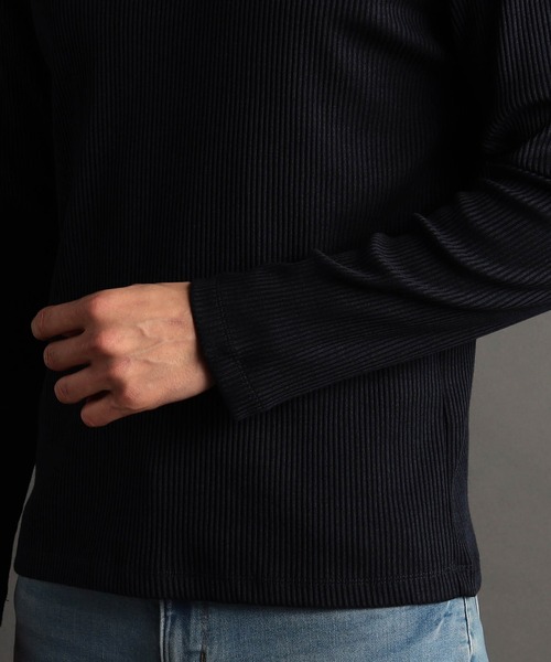 MONSIEUR NICOLE（ムッシュニコル）の「ブライトテレコ Vネックカットソー（Tシャツ/カットソー・メンズ・ホワイト/ライトグレー/ブラック/ブルー・MEDIUM/LARGE/X-LARGE）」の10枚目の写真