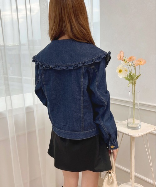 セール】フリル襟Gジャン【ZOZOTOWN限定アイテム】（デニムジャケット