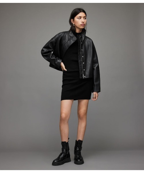 ALLSAINTS（オールセインツ）の「RYDER LEATHER JACKET | RYDER レザー ジャケット（その他アウター・レディース・ブラック・6/8/4/2/10）」の7枚目の写真