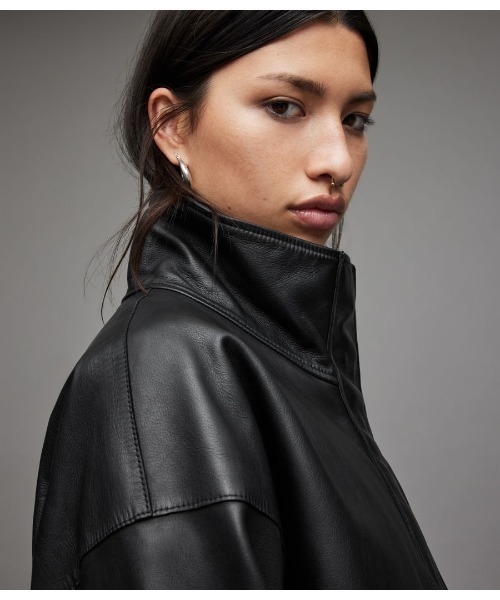 ALLSAINTS（オールセインツ）の「RYDER LEATHER JACKET | RYDER レザー ジャケット（その他アウター・レディース・ブラック・6/8/4/2/10）」の10枚目の写真